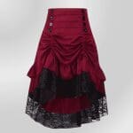 Jupe Gothique Victorienne Bordeaux
