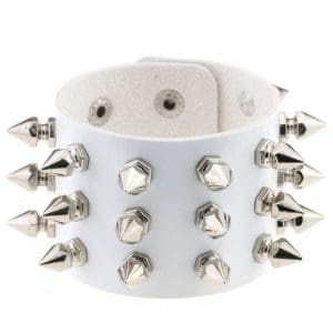Bracelet Femme Gothique Blanc