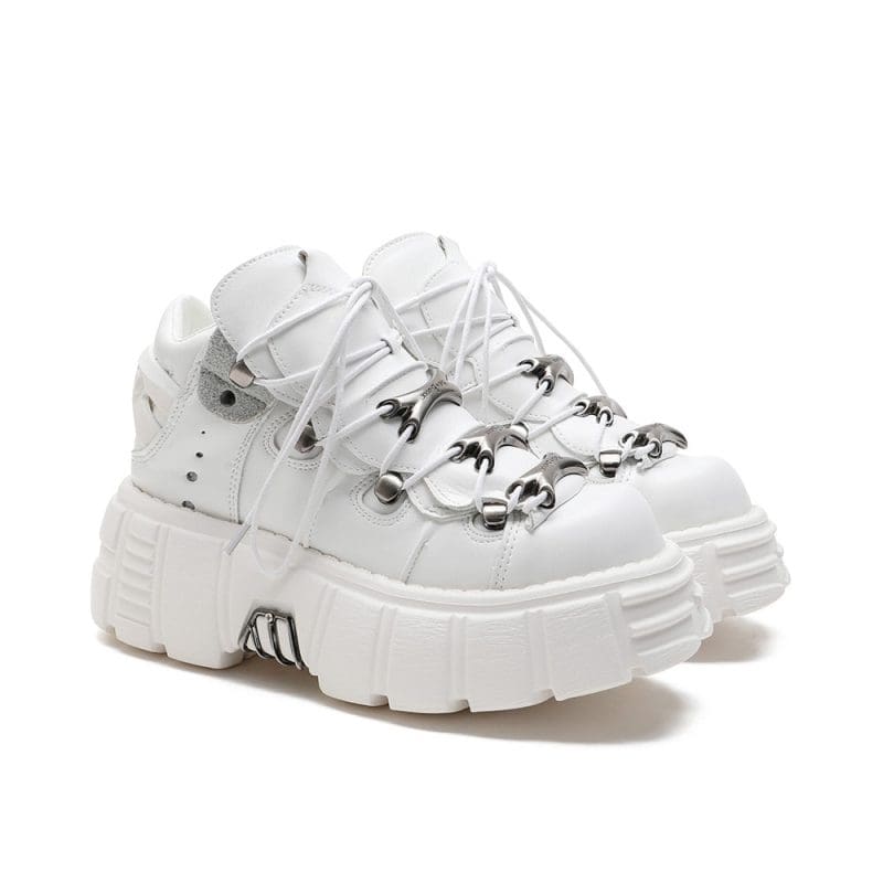 Plateforme Chaussure Gothique White