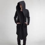 Manteau Long Noir Gothique Homme Noir