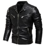 Veste Cuir Gothique Homme - DarkLife Noir