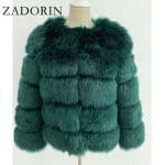 Manteau Gothique Fourrure Vert