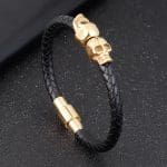 Bracelet Gothique Skull Golden
