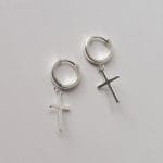 Boucle d'Oreille Croix Chaîne Gothique Croix & Chaîne 10
