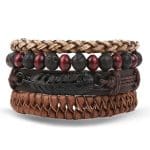 Bracelet Gothique Cuir Pearl