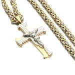 Collier Jésus Gothique Argent Or