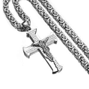 Collier Jésus Gothique Argent