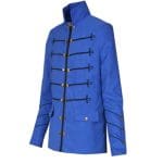 Veste Gothique Noire Militaire Officier Bleu