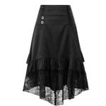 Jupe Gothique Victorienne Noir