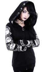 Manteau Gothique Femme Wicca Noir