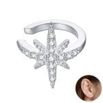 Boucle d'Oreille Gothique Argent Star