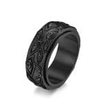 Bague Oeil Argent 925 Sterling Noir