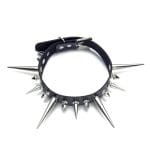 Collier à Piques Noir