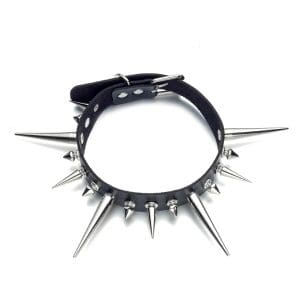 Collier à Piques Noir