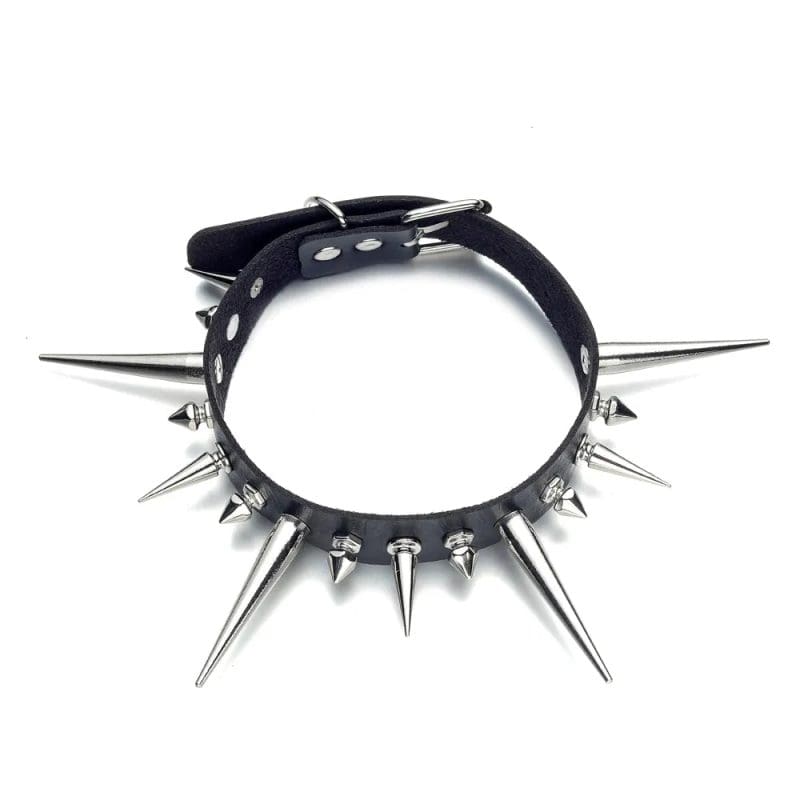 Collier à Piques Noir