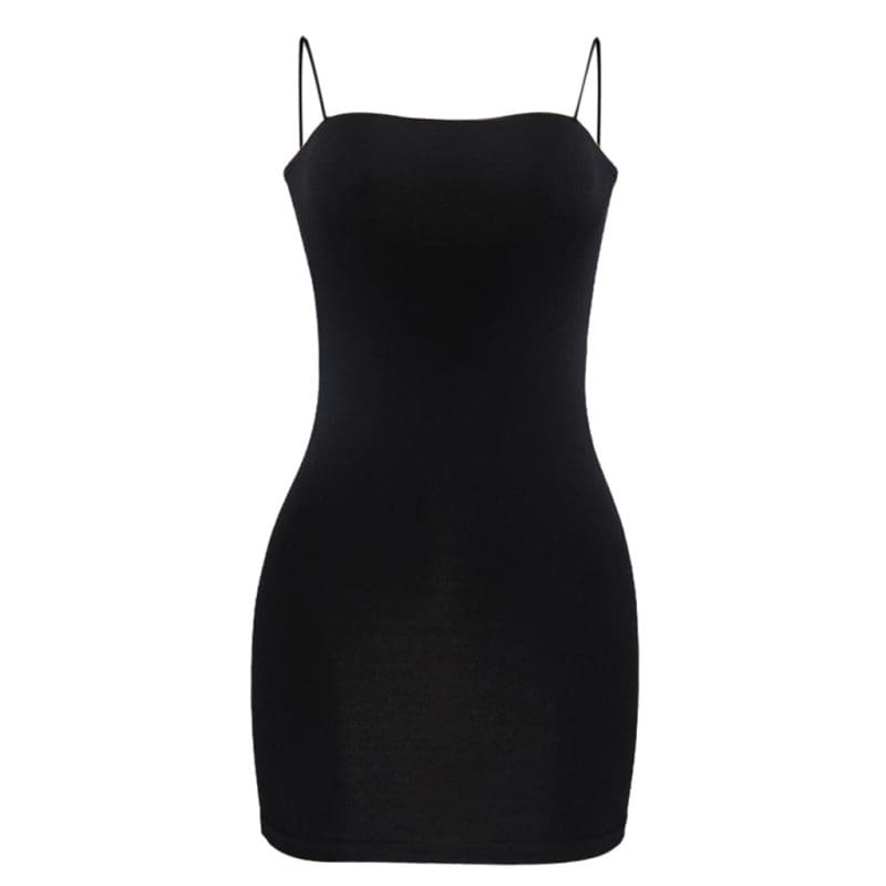 Robe d'été Noire Gothique Noir