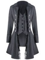 Veste Gothique Femme Grande Taille Gris