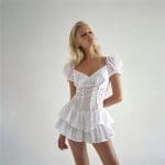 Robe Noire Rock Femme Blanc