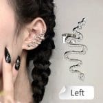 Boucle d'Oreille Gothique Punk Snake