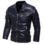 Veste Cuir Gothique Homme - DarkLife Noir Clair