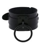 Bracelet Clouté Gothique Anneau Noir