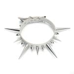 Collier à Piques Blanc