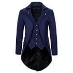 Veste Gothique Victorienne Homme Bleu