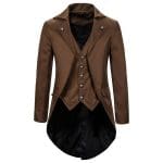 Veste Gothique Victorienne Homme Marron