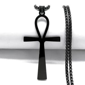 Collier Ânkh Noir 1
