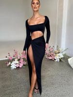 Robe Gothique Noir Club Sexy Noir