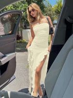 Robe Club Gothique Noire Blanc
