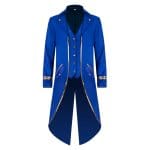 Veste Gothique Steampunk Bleu