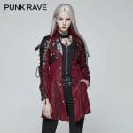 Veste Rouge Gothique PUNK RAVE Rouge