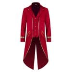 Veste Gothique Steampunk Rouge