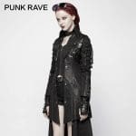 Veste Rouge Gothique PUNK RAVE Noir
