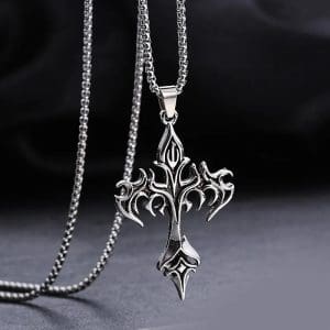 Collier Croix Style Gothique Collier