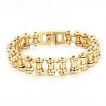 Bracelet Gothique Biker Gold