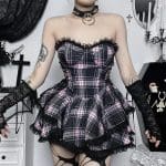 Robe Noire et Blanche Rose