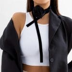 Collier Fleur Noire 2