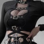 Top Gothique Punk Noir