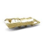 Bague Griffe Gothique Doré